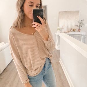 Blush Oversized Blouse